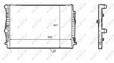 NRF 58392 Motor Su Radyatoru (Sogutma Kanatcıkları Lehımlı) Golf Vıı A3 Leon 1,4tsı - Tfsı 2,0tdı 5Q0121251EQ 5Q0121251ES 5Q0121251GL 5Q0121251GR 5QD121251Q 5QM121251F 1103167 8MK376901384 65304 5QD121251F