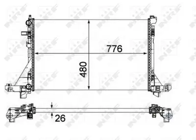 NRF 58482 Motor Radyatoru Master Iıı 2,3 Movano B Nv400 Vauxhall Movano Nv400 2140000Q2E 214106759R 95514139