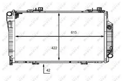 NRF 58483 Motor Su Radyatoru C-Class W202 97>00 S202 97>01 2025006403