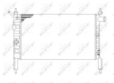 NRF 58930 Motor Su Radyatörü Klima Harıç M.T Astra F 14nv - 14se - C14se - C14nz - X14nz 90469375