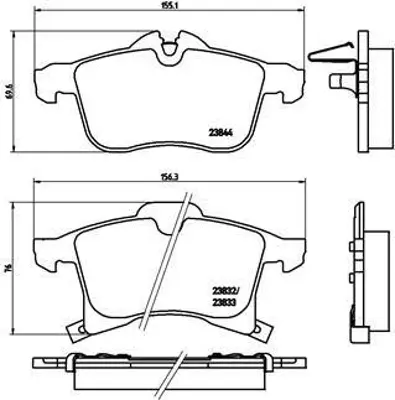 VALEO 670454 Fren Balatası Opel Astra G-Zafıra A  1.8-2.0  Ön 