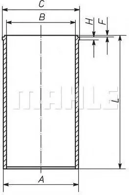 BEHR MAHLE 007WV56 Silindir Gomlegı Ducato Master Movano Jumper Iveco 2,8d 2,8td 2,8hdı 2,8jtd 99435938