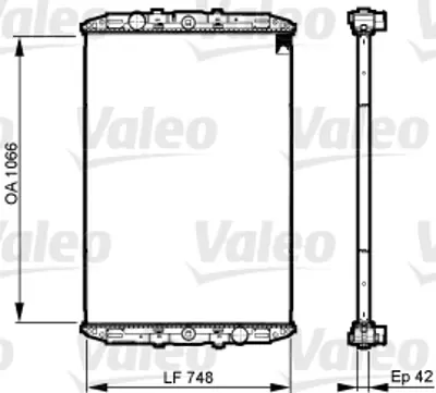 VALEO 733509 Radyator Cercevesız Dafxf95 1286208 1303187 1326966 1326966A 1326966R 1364465 1364465A 1364465R 1617340 1617340A