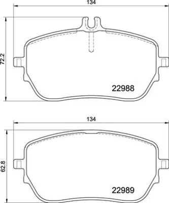 VALEO 670731 Fren Balatası On Mercedes A160 1.3 06/18> Mercedes A180 1.5d 03/18> Mercedes A200 1.3 03/18> 1609000680 1609000980 1610428780 1619790880 1619791280 1636413980 2209149 2210416 2298801 2H6698151