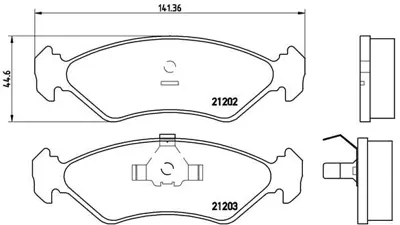 VALEO 671043 Fren Balatası On Ford (Europe) Fiesta 1.0/1.1/1.3/1.4/1.8d 03/89-10/96 Ford (Europe) Fiesta Van 1.1 1006505 1010502 1013581 1013843 1013846 1015308 1015598 10170452 1018277 1018348