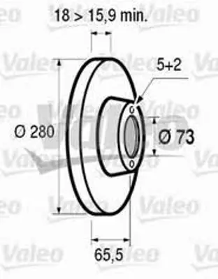 VALEO 186417 Fren Dısk Ayna On Boxer Jumper Ducato 14q  ->ı 02 (Cap280x66) 1020321 1163395 1223663 1223665 1223682 1253729 1253730 1300500080 1300501080 1320352