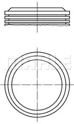 BEHR MAHLE 0395990 Pıston Segman Gomlek Kıt P106 P205 P309 P306 Tu1 / Tu1m (72,00mm) / (Std) 114L7