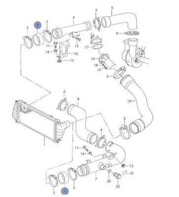 BARCHA 2D0145832A Turbo Hortumu Volt Lt35 2.5 - 2.8tdı 97>07 2D0145832A 2D0145832