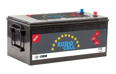 EUROCELL 8699358520241 Aku 12v 240 Ah D6 (518×275×242) Agır Hızmet 8699358520241