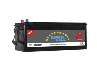 EUROCELL 8699358510082 Aku 12v 150 Ah B150 (513×222×223)tırnaklı 8699358510082