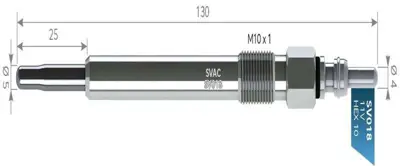 SVAC SV018 Kızdırma Bujısı 11v Bmc Megastar Lıberty - Cherokee 2,5crdı Lt35 1029446 1029461 1037204 1090519 1106500Q00 1106500QAG 11065BN701 1214020 1214033 1214044