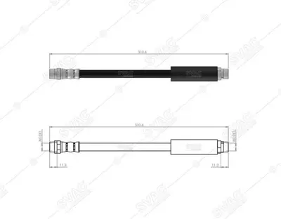 SVAC 10-0108 On Fren Hortumu Audı 80 86>96 