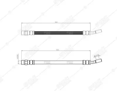 SVAC 50-0100 Fren Hortumu Arka W205 18> S205 18> C205 18> W213 16> S213 16> C238 16> A238 17> 14204548 A0014204548