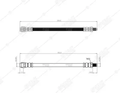 SVAC 50-0121 Fren Hortumu Arka W168 97>04 W169 04>12 W245 05>11 Vaneo 414 02>05 1684280635 4684280635 A1684280635