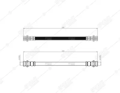 SVAC 72-0123 Fren Hortumu Arka Sol Sağ Mıtsubıshı Lancer 92-03 MB058592 MB238160 MB238425 MB587741 MB857556 MB857567 MB857581 MR129772 MR129776 MR129777