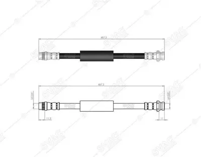 SVAC 73-0120 Fren Hortumu Arka Sağ Movano A 04>07 Master I 34341163565 4280673 4415699 4500133 4620400Q0A 4628600QAA 4814Z9 4D0611715B 543140004R 7700302387