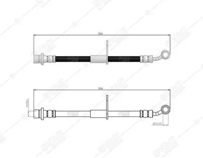 SVAC 78-0118 Fren Hortumu On Sol Honda Accord Ix 08-> 1465TA0A00 1465TB0W00 1465TL0G50 1465TL1G00