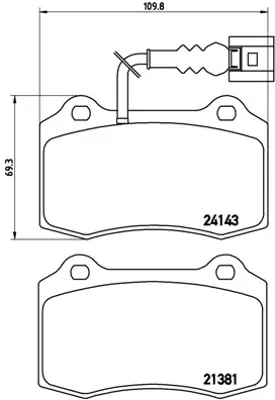 BREMBO P 85 104 Fren Balatası Ön Kablolu Seat Leon 02 06 1ML698151