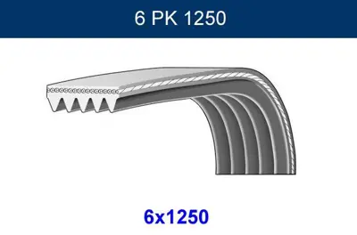 GMB 6PK1250 V Kayışı Focus-Kuga-Mondeo-Astra G-Corsa C-Combo 98- Bm 31401159 90916A2020 97385845 JX6G6C301AA