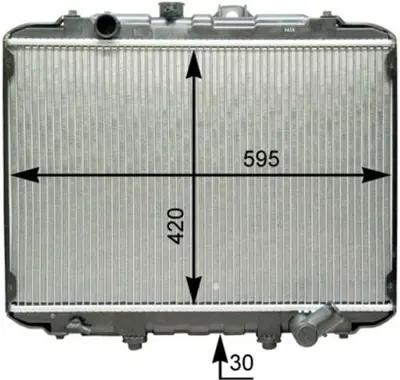 KALE 2404041AB Motor Radyator H100 Mınıbus (1 Sıra) 2530043820