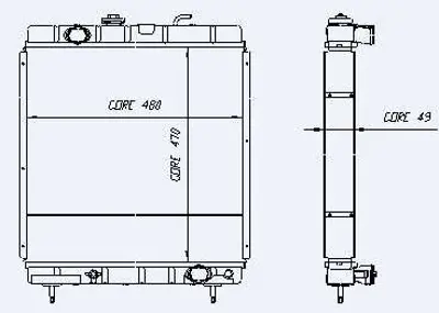 KALE 0404052PA Motor Radyator J9 Ym Tropık (2 Sıra) P60102