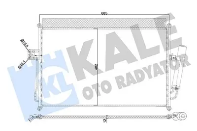 KALE 354030 Klima Radyatörü 8980526343