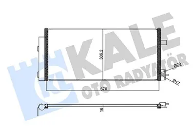 KALE 355925 Klima Radyatoru Aveo T300 12>15 1,3 Dıesel 1J927156JE