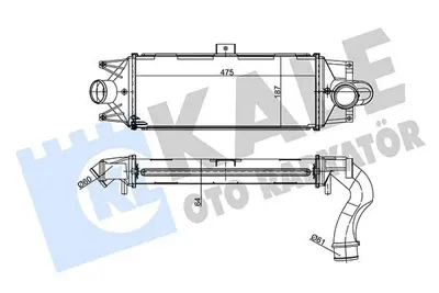 KALE 356155 Turbo Radyatoru Intercooler Daıly Iv 55 S 17 D 06>11 21217526267 21217527666 7526267 7527666