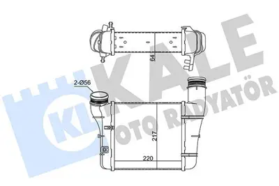 KALE 352375 Turbo Radyatörü 8E0145805F