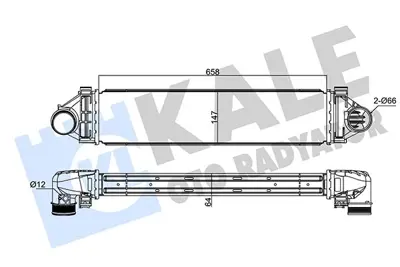 KALE 352335 Turbo Radyatörü 31293511 31338474 31319424 LR031467 31273909 31280013 30792200 30741052 LR031925 1370705