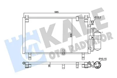 KALE 359170 Klima Radyatörü 8980711210