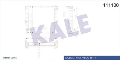 KALE 0709153PA Motor Radyatoru Iveco 85,14 - 120,14 8603557