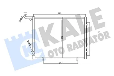 KALE 357720 Klima Radyatörü 1513108 1521951 1526277 1787028 2113906 8V5119710BB 8V5119710BC 8V5119710BD AP3J19710BBAA H1BH19710AB