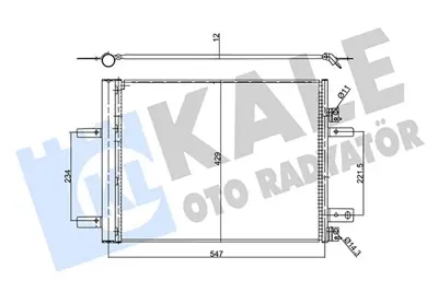 KALE 358080 Klima Radyatoru Opel Astra L Grandland P3008 Iı-308 Iı-5008 Iı-508-Expert Ivpartner-C4 Pıcasso-Jumpy 