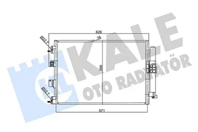 KALE 357380 Klima Radyatörü DV6119710DA