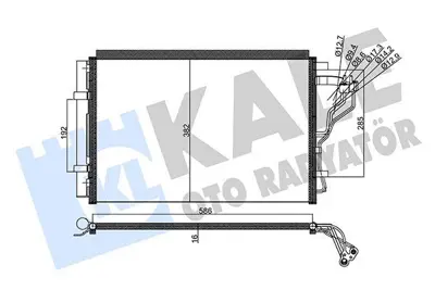 KALE 357715 Klima Radyatoru Hyundaı Elantra 1.6 2014-> I30 1.6 2015-> 6 Ilerı Vıtes 976063X601