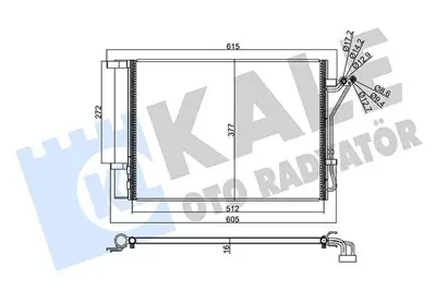 KALE 357790 Klima Radyatoru Hyundaı I20 1.2 08-15 I20 I 1.4 08-15 976061J000 976061J010 976064P000