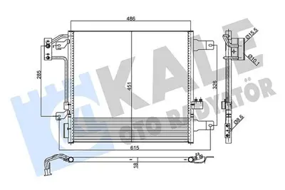 KALE 358055 Klima Radyatoru Jeep Wrangler Iıı 2.8 Crd 07> Otomatık 1J927156JE