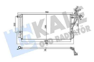 KALE 357870 Klima Radyatoru Kıa Carens Iıı 1.6 Cvvt 09- 8FC351303151 94992 976061D000 976061D100 976061D100UU 976061D110 97606ID100