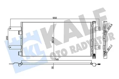 KALE 354095 Klima Radyatoru Man Tgs Tgx 08> 