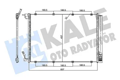 KALE 357735 Klima Radyatoru Mercedes Benz (C-Class) W205,C205,S205 14=> Cls C257 18=> (E-Class) W213,S213 16=> ( A0995002153