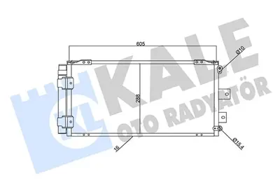 KALE 357940 Klima Radyatoru Toyota Corolla 1.4 1.6 1.4 1.6 16v  97-02  (Kurutuculu)  E4LY9350A