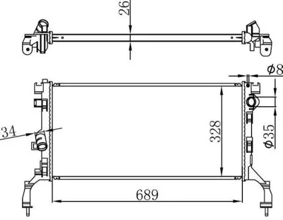 KALE 0529311AB Motor Radyatoru Laguna Iıı Latıtude 1,5dcı K9k 214100004R 637604 8MK376745231 RA0231030