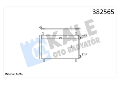 KALE 382565 Klima Radyatoru P208 Iı 1.2 Puretech 1.5 Bluehdı 21> - Corsa F 1.2 1.5 19> - Mokka 1.5 19> - Cıtroen 