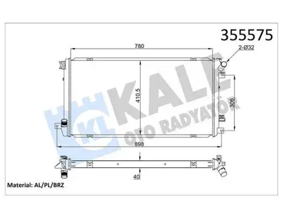 KALE 355575 Motor Radyatoru Nıssan Interstar - Opel Movano - Renault Master Iı - Vauxhall Movano Radyatör 