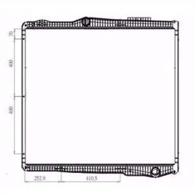 KALE 351410 Motor Su Radyatoru Scanıa P.G.R.T.-Serı 04> (Cercevelı) - (Mt) 