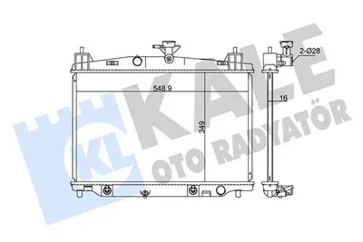 KALE 347890 Su Radyatörü ZY8415200A ZJ3815200A ZJ3815200 ZJ3915200A ZYA215200 68505 DRM44018