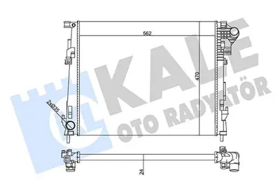 KALE 356895 Su Radyatörü 4416948 93854164 8200411166 2140000Q0C