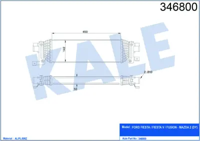 KALE 349330 Su Radyatoru Scanıa P,G,R,T Serıler K Serı (Cercevelı) - (Mt) 