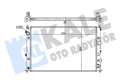 KALE 353885 Motor Su Radyatoru Honda Cıvıc 1.5 2017-> Manuel 190105AAA01